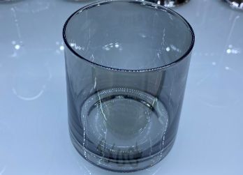 Smoky glass tumblers, set of 6