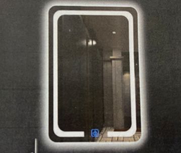 Backlit LED mirror, 60 × 80 cm