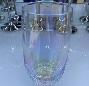 Tall iridescent glasses, set of 6