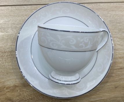 Dinner set, 126 pieces, white with a lace pattern